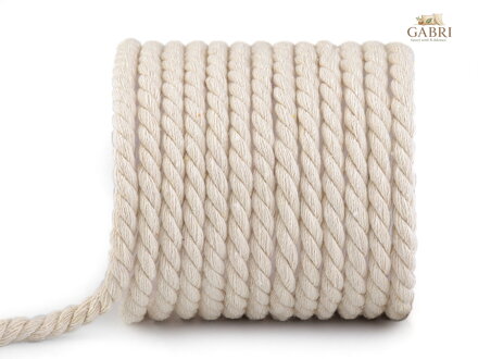 Bavlněná šňůra kroucená Ø8 mm macrame