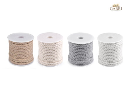 Bavlněná šňůra kroucená Ø5 mm macrame