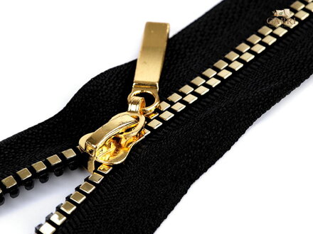 Kostěný zip No 5 délka 50 cm čtvercové zuby