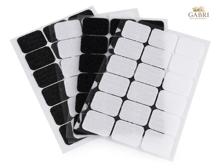 Suchý zip samolepicí obdélníčky 25x32 mm