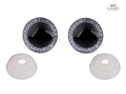 Oči glitrové s pojistkou Ø20 mm