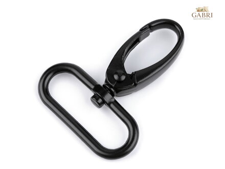Kovová karabina otočná, průvlek 32 mm
