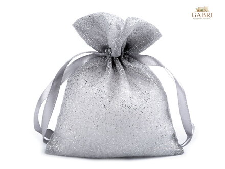 Dárkový pytlík třpytivý 10x13 cm organza