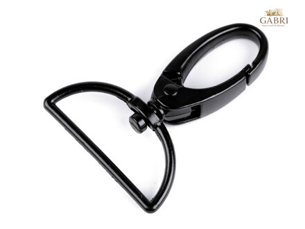 Kovová karabina otočná, průvlek 32 mm
