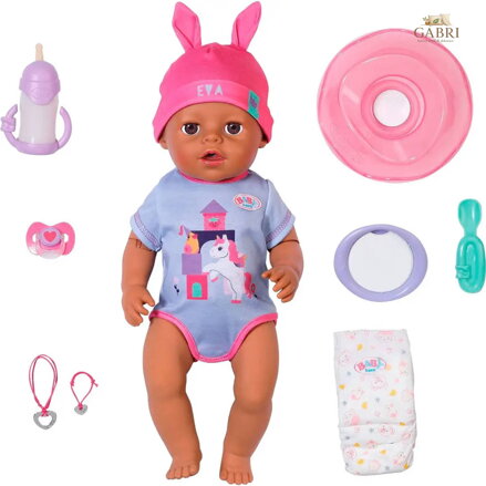 ZAPF BABY BORN Panenka Eva s kouzelnou rukou miminko s doplňky