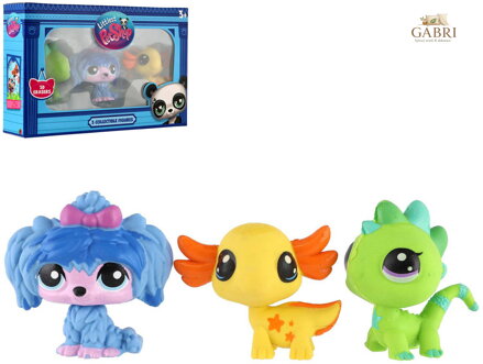 LPS Littlest Pet Shop figurka zvířátko mazací guma set 3ks