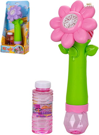 Bublifukovač Sun Fun květina set s náplní 90ml na baterie Světlo 2 barvy