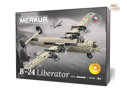 MERKUR Stavebnice kovová Bombardér B-24 Liberato