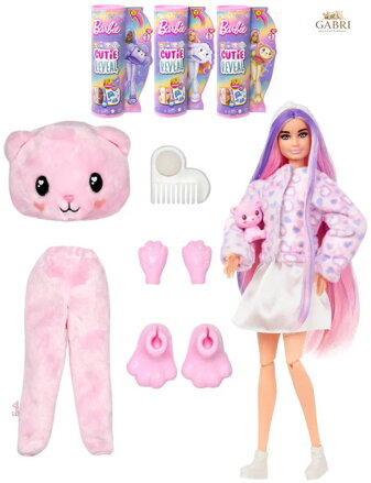 MATTEL BRB Barbie Cutie Reveal panenka zvířátko v převleku pastelová 4 druhy