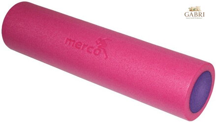 MERCO Válec masážní 90x15cm fitness roller pěnový růžovo-fialový