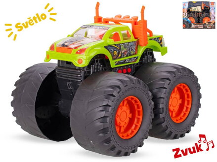 Auto velká kola monster truck 28cm na baterie Světlo Zvuk 2 barvy