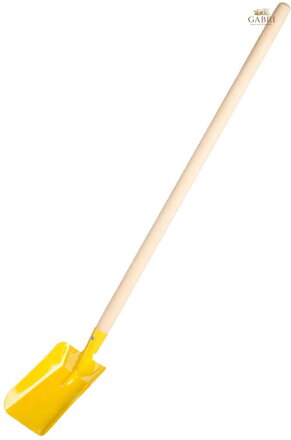 DŘEVO Lopata žlutá dětské nářadí s násadou 80cm kov *DŘEVĚNÉ HRAČKY*