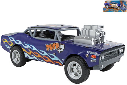 Auto roadblasters muscle car kovové na setrvačník modré