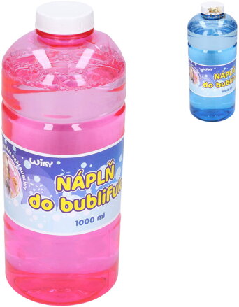 Náplň náhradní do bublifuku 1 litr plastová láhev 2 barvy