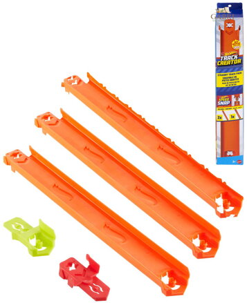 MATTEL HOT WHEELS Track Creator sada 3 rovných tratí Speed Snap