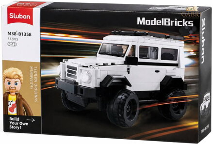 SLUBAN Model Bricks Auto off-road třídy G 332 dílků + figurka STAVEBNICE