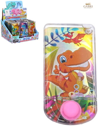 Hra vodní Dinosaurus navlékání kroužků na hroty 3 druhy plast