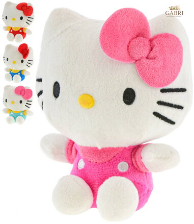 PLYŠ Kočička Hello Kitty sedící 16cm 4 barvy *PLYŠOVÉ HRAČKY*