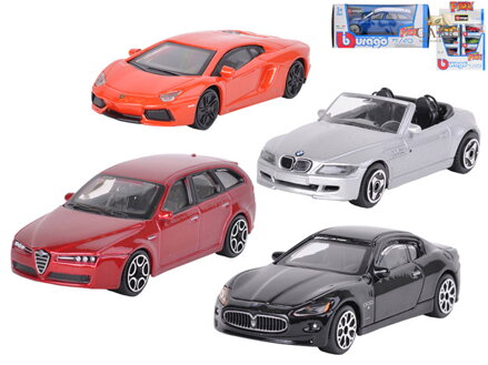 BBURAGO Auto Street Fire 1:43 kovový model angličák 24 druhů