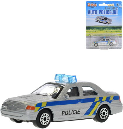 Auto policie CZ 2-Play Traffic kovové na volný chod na kartě