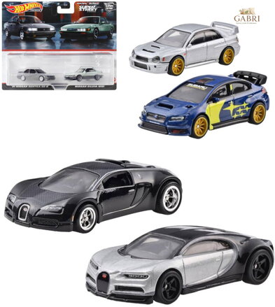 MATTEL HOT WHEELS Auto angličák Premium Real Riders set 2ks 3 druhy kov