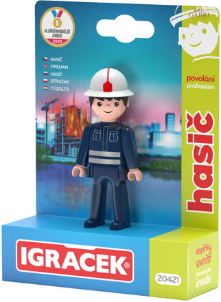 EFKO IGRÁČEK Hasič povolání set figurka kloubová s doplňky