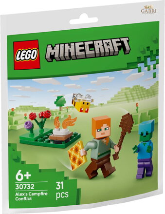 LEGO MINECRAFT Alex a konflikt u táboráku 30732 STAVEBNICE