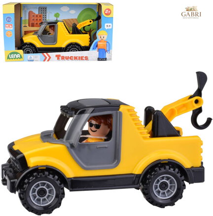 LENA Truckies baby auto odtahový vůz set s aktivním panáčkem 01634