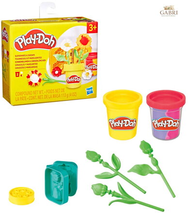 HASBRO PLAY-DOH Malé květinky kreativní set modelína s nástroji 2 druhy
