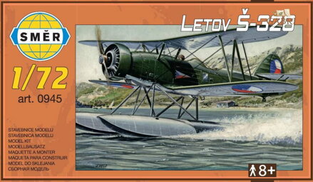 SMĚR Model letadlo Letov Š-328 1:72 stavebnice letadla 68 dílků