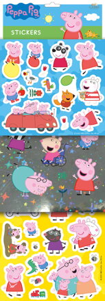 JIRI MODELS Samolepky prasátko Peppa Pig klasické / foliové / s glitry