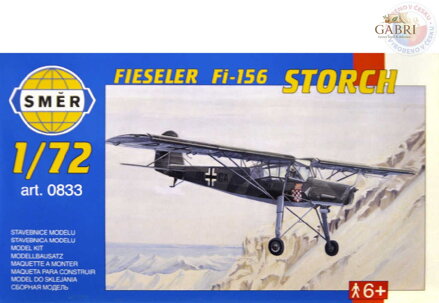 SMĚR Model letadlo Fieseler Fi156 Storch 1:72 (stavebnice letadla)