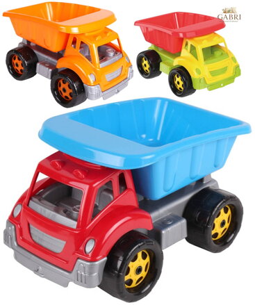 Auto nákladní stavební baby sklápěčka na písek zaoblené hrany 3 barvy
