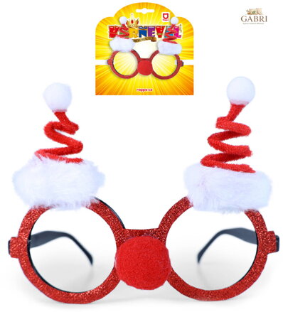 KARNEVAL Brýle vánoční Santa Claus *KARNEVALOVÝ DOPLNĚK*