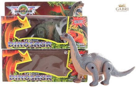 Dinosaurus chodící zvířátko pravěký ještěr na baterie Zvuk 2 barvy