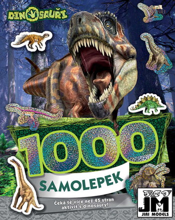 JIRI MODELS 1000 samolepek s aktivitami Dinosauři