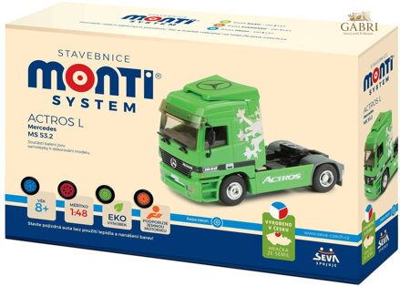 SEVA Monti System 53.2 Tahač Mercedes Actros L zelený MS53.2 0109-53.2