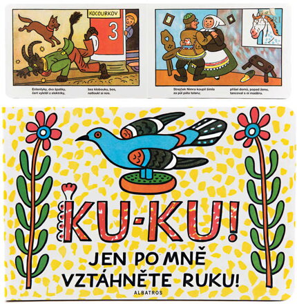 Knížka Ku-ku jen po mně vztáhněte ruku baby leporelo ilustrace J.Lada