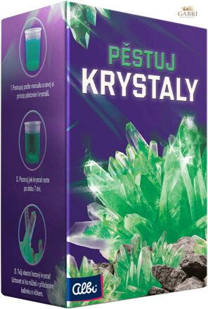 ALBI Pěstuj krystaly Zelená experimentální vědecký vzdělávací set