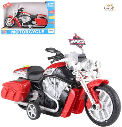 Motorka cestovní motocykl plastový na baterie Světlo Zvuk 2 barvy