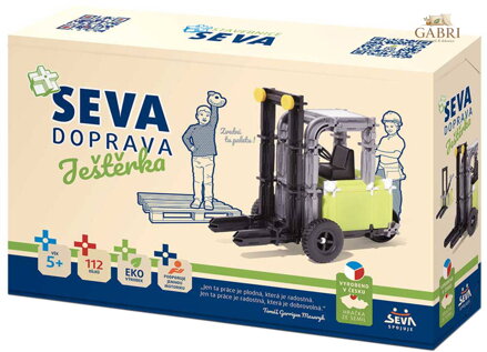 SEVA DOPRAVA Ještěrka polytechnická STAVEBNICE 112 dílků