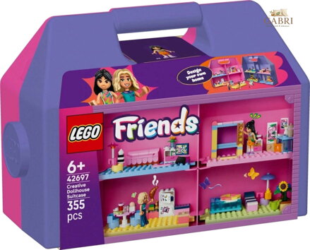 LEGO FRIENDS Kreativní kufřík a domek pro panenky 42697 STAVEBNICE
