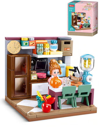 SLUBAN Mini Handcraft Kuchyň 178 dílků + 1 figurka STAVEBNICE