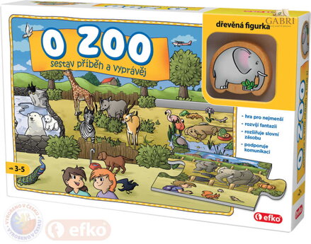 EFKO Baby Hra O ZOO puzzle vyprávěcí Skládej a vyprávěj příběhy