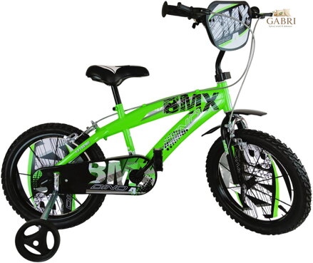 ACRA Kolo DINO BIKES BMX 12" chlapecké zelené balanční kolečka CSK5125