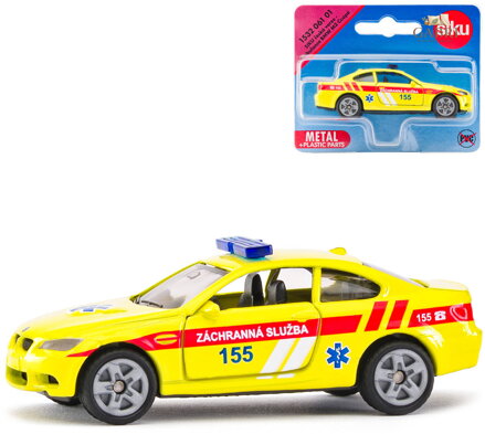 SIKU Auto česká ambulance žlutá BMW M3 Coupé CZ design kovový model