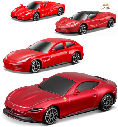 MAISTO Auto kovové sportovní model Ferrari Evolution 4 druhy