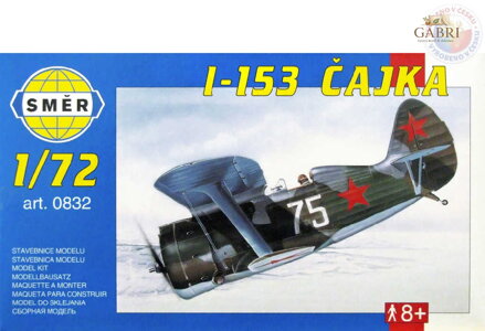 SMĚR Model letadlo Polikarpov I153 1:72 (stavebnice letadla)