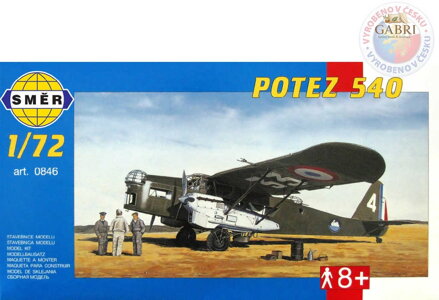 SMĚR Model letadlo Potez 540  1:72 (stavebnice letadla)
