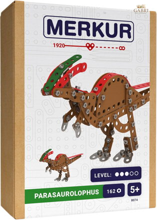 MERKUR F007 Dinosauři: Parasaurolophus 162 dílků *KOVOVÁ STAVEBNICE*